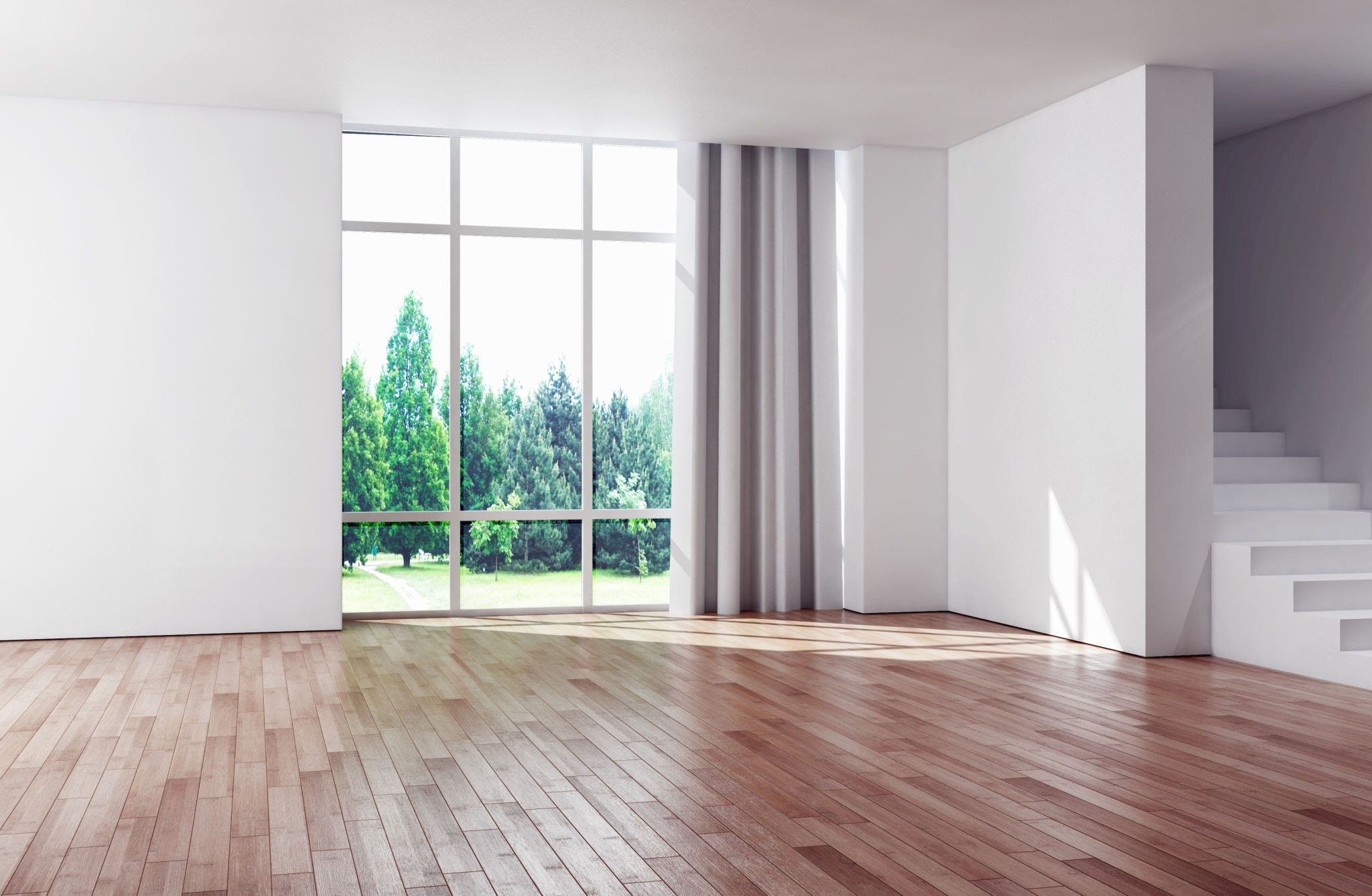 비어 있는 새집 거실